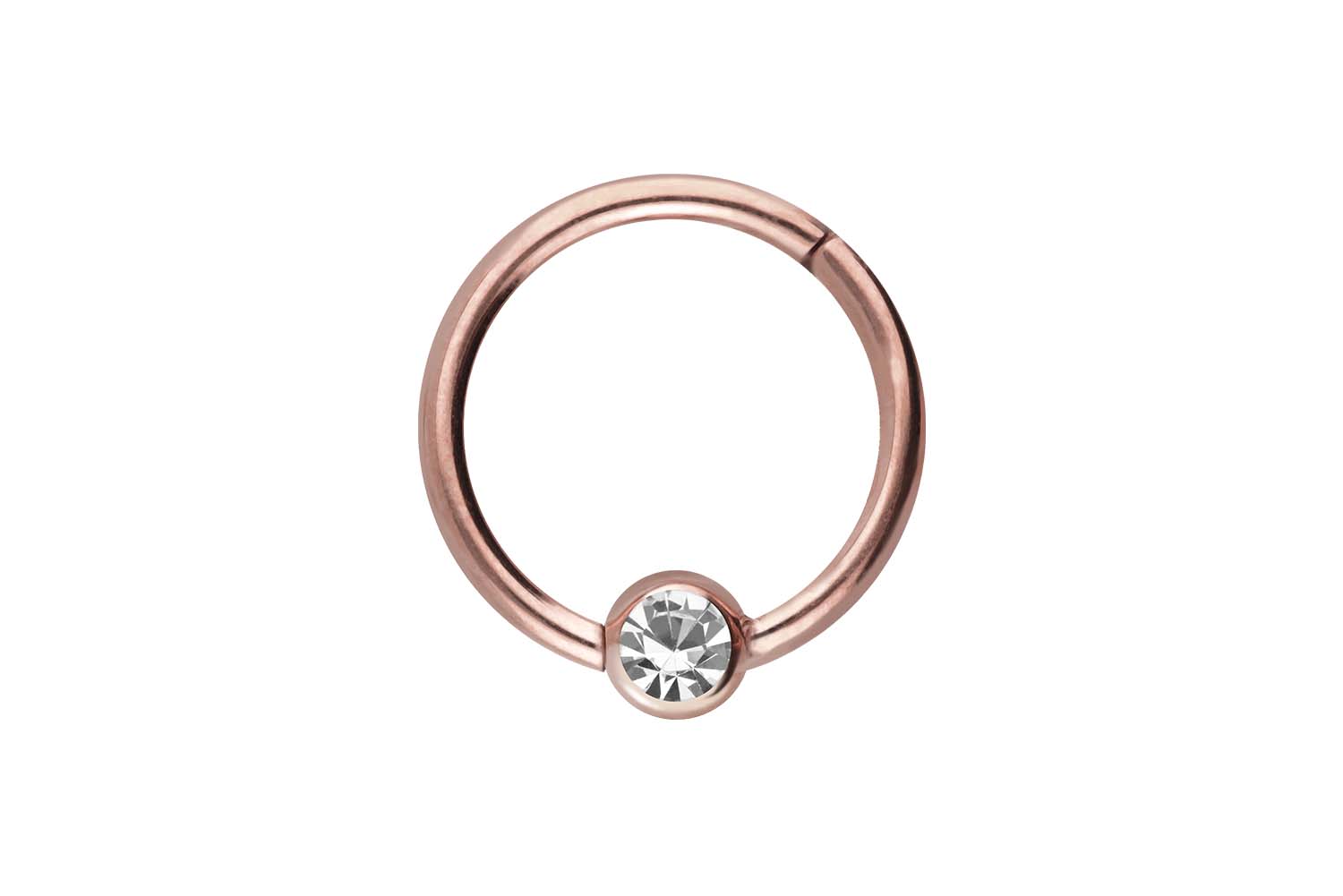 Chirurgenstahl Segmentring Clicker Piercing KRISTALL ++SALE++
